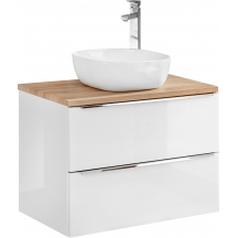 Szafka z blatem i umywalką nablatową 821B CAPRI WHITE Podstawowe