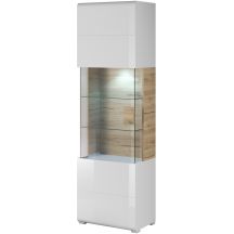 Witryna pojedyncza wysoka Biały Połysk / San Remo 2494DW05 TYP-05 TOLEDO Podstawowe