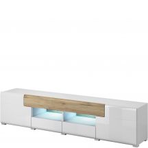 Duża szafka RTV pod telewizor Biały Połysk / San Remo 2494DW40 TYP-40 TOLEDO Podstawowe