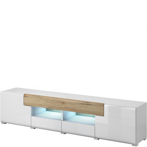 Duża szafka RTV pod telewizor Biały Połysk / San Remo 2494DW40 TYP-40 TOLEDO Podstawowe