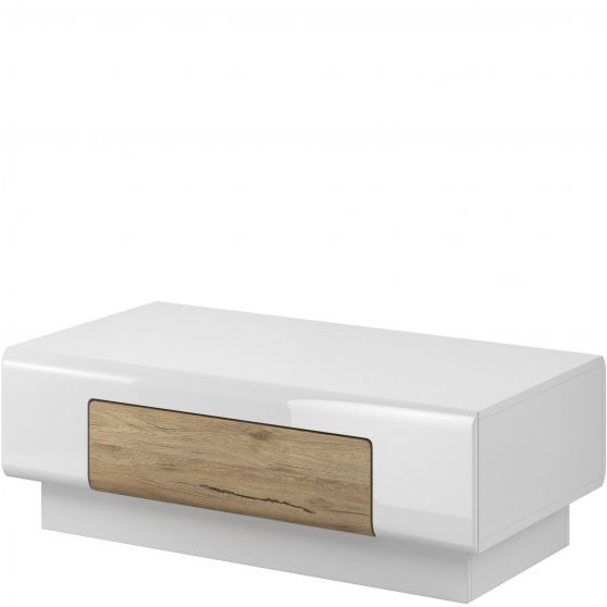 Stolik z szufladą Biały Połysk / San Remo 2494DW99 TYP-99 TOLEDO Podstawowe