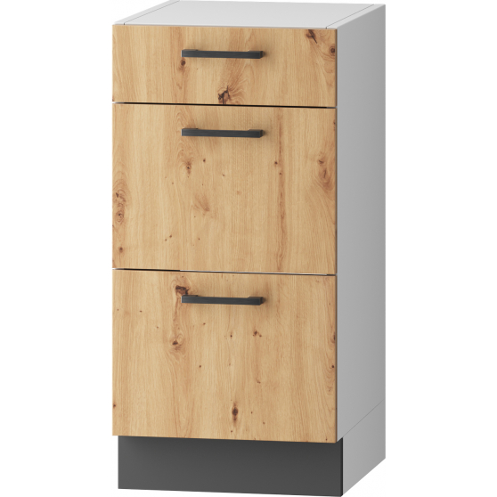 Szafka dolna stojąca 3 szuflady D40S/3 CLARA Podstawowe (1)