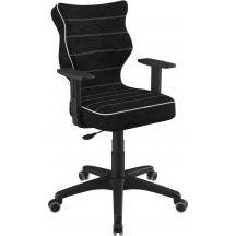 Fotel obrotowy młodzieżowy DUO CZARNY Podstawowe (1)