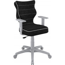 Fotel obrotowy młodzieżowy DUO SZARY Podstawowe (1)