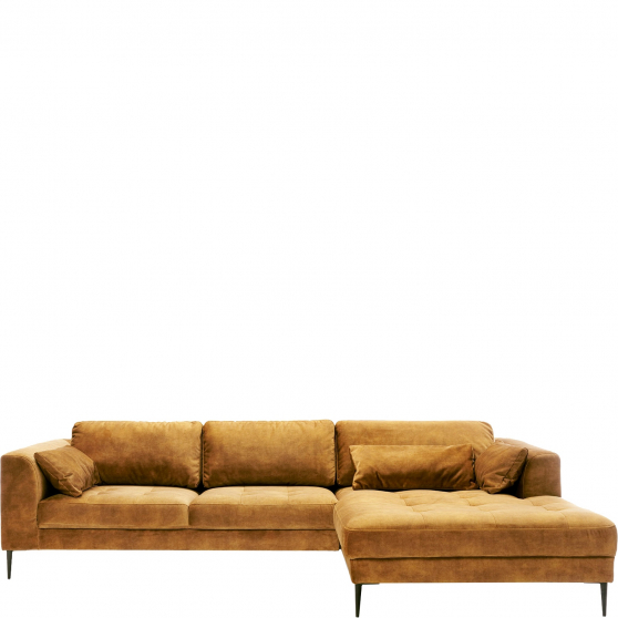 Narożnik z funkcją spania i pojemnikiem 2DL-REC/BK LUZI Musztardowy LUZI Podstawowe