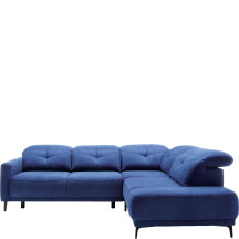 Narożnik z funkcją spania i pojemnikiem 2,5FL-E-1HT/BKP SANDRA Granatowy SANDRA Podstawowe