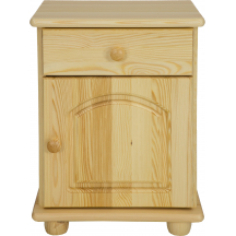 Szafka nocna drewniana sosnowa SN104 Prawa Podstawowe