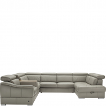 Narożnik z funkcją spania z pojemnikiem i z relaksem manualnym 1 recliner 1RFeleL-MC-1-E-2,5F-OTM/BKP URBANO Podstawowe