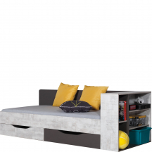 Łóżko 90 x 200 z regałem TA12 A+B TABLO ENIGMA Podstawowe