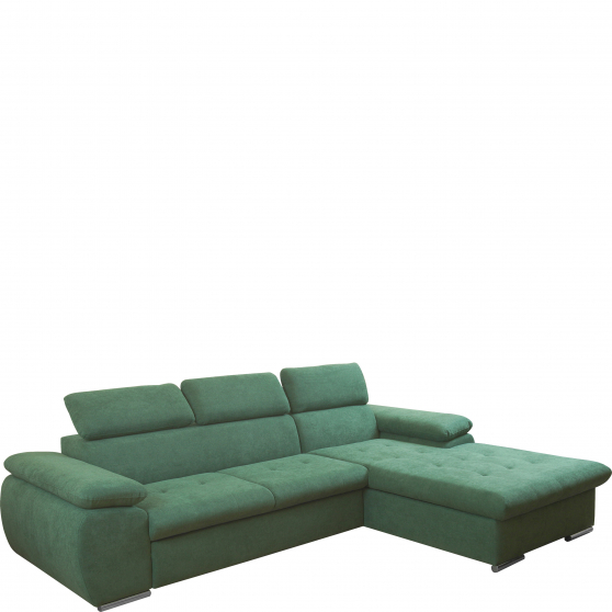 Narożnik z funkcją spania i pojemnikiem TRINO Prawy Podstawowe