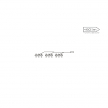 Oświetlenie LED 3-punktowe IZLED08-03-WN01 Szkic