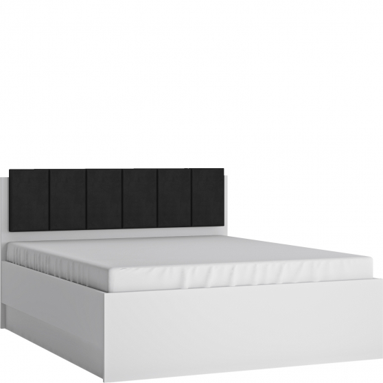 Łóżko 160x200 ze stelażem i z pojemnikiem LYOZ04 LYON BIAŁY Podstawowe