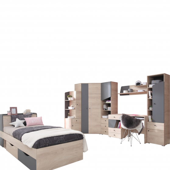 Zestaw mebli młodzieżowych B DELTA Podstawowe