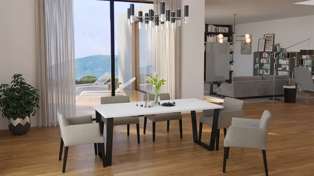 Stolarz Lempert Stół CEZAR 185x90 Biały