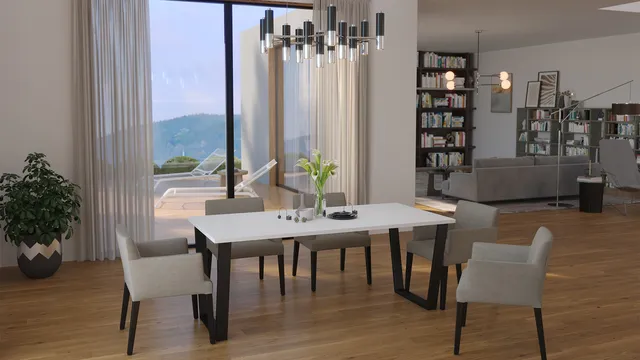 Stolarz Lempert Stół CEZAR 185x68 Biały