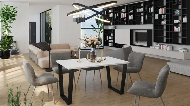 Stolarz Lempert Stoł CEZAR 138x90 biały