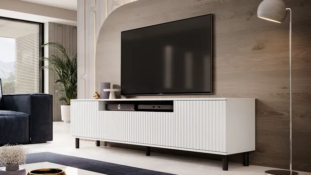 Agnes RTV 200cm bialy czarne nozki