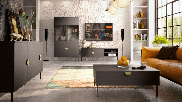 Meblosiek   Mond salon czarny