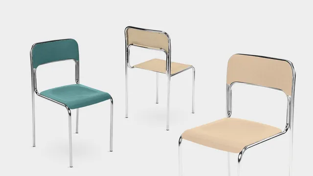 Nowy styl cortina aranżacja krzesła i hokery