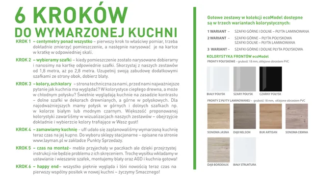 2 Layman ecoModel kroki do wymarzonej kuchni