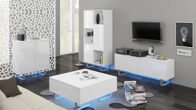 MebloCross King salon biały biały połysk