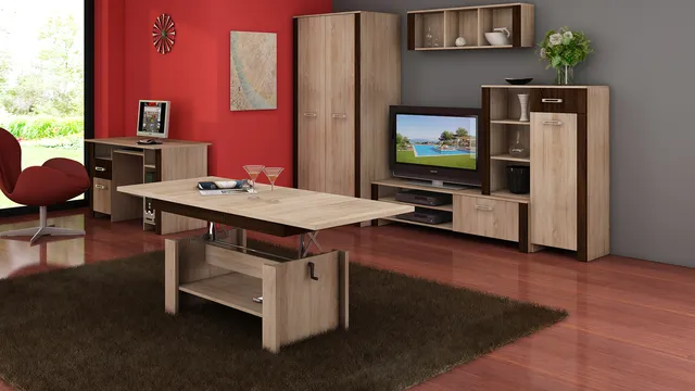 MebloCross Hugo salon sonoma jasna sonoma ciemna