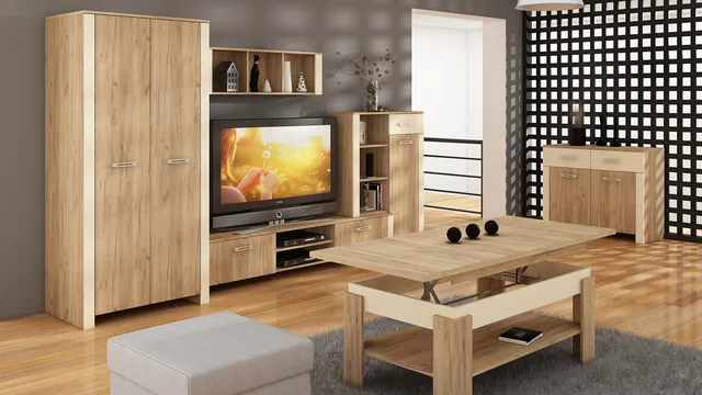 MebloCross Hugo salon craft złoty krem mat